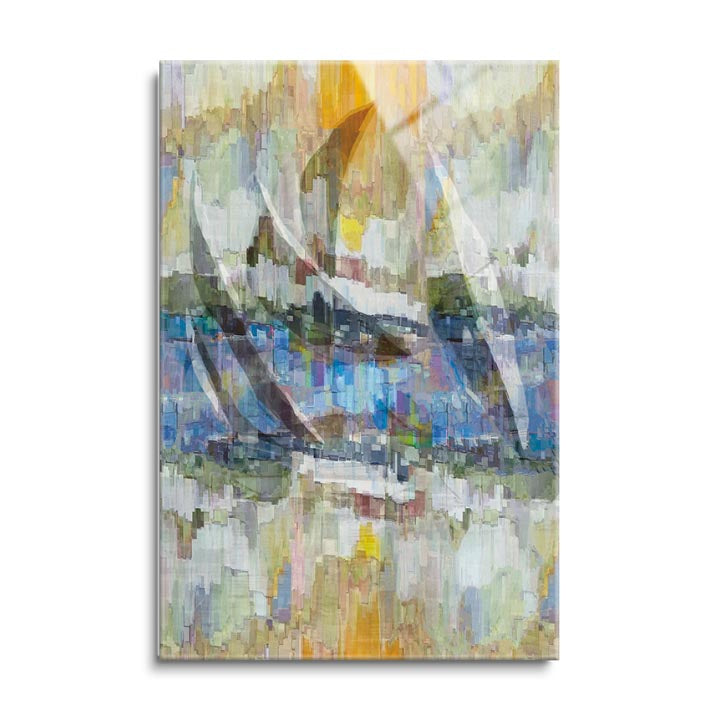 Abstract Sails  | 24x36 | Glass Plaque