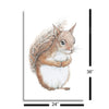 Baby Squirrel  | 24x36 | Glass Plaque