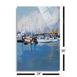 Along the Quay  | 24x36 | Glass Plaque