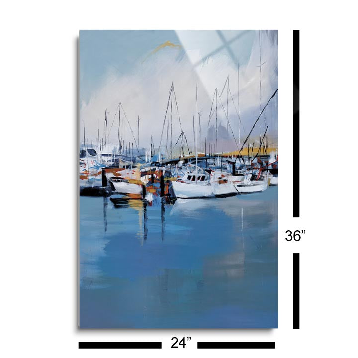 Along the Quay  | 24x36 | Glass Plaque