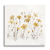 Wildflowers III Yellow | 24x24 | Glass Plaque
