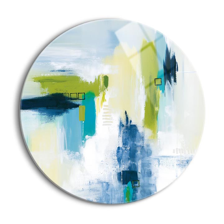 Start To Forget  | 24x24 Circle | Glass Plaque