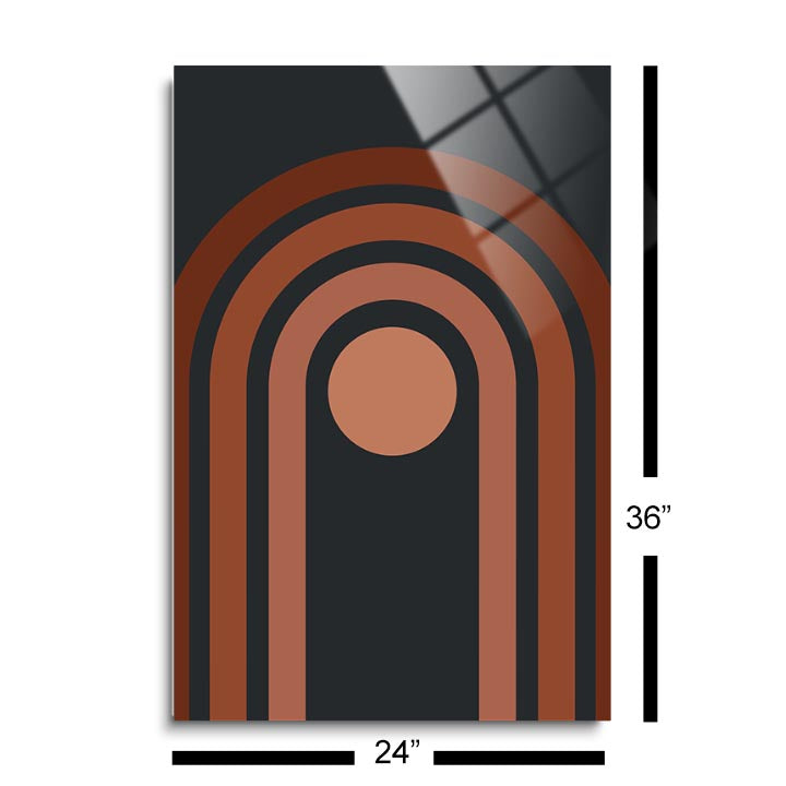 Modern Minimalist 4  | 24x36 | Glass Plaque