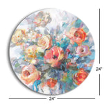 Ode to Spring  | 24x24 Circle | Glass Plaque