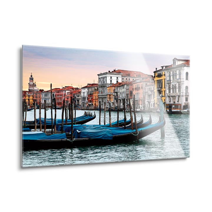 Dawn in Venice  | 24x36 | Glass Plaque