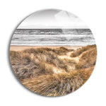 Beach Dunes  | 24x24 Circle | Glass Plaque