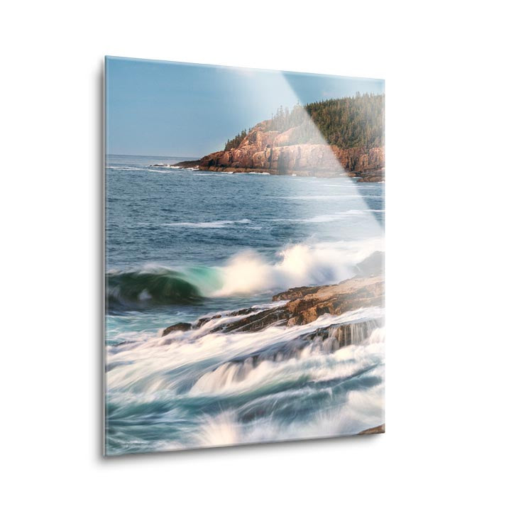 Sunrise at Otter Cliffs  | 12x16 | Glass Plaque