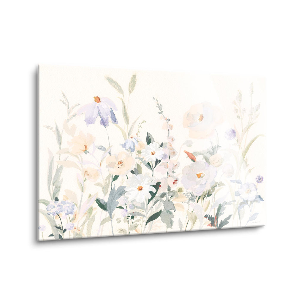 Neutral Boho Wildflowers | 12x16 | Glass Plaque