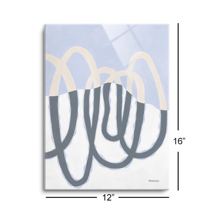Loops II  | 12x16 | Glass Plaque