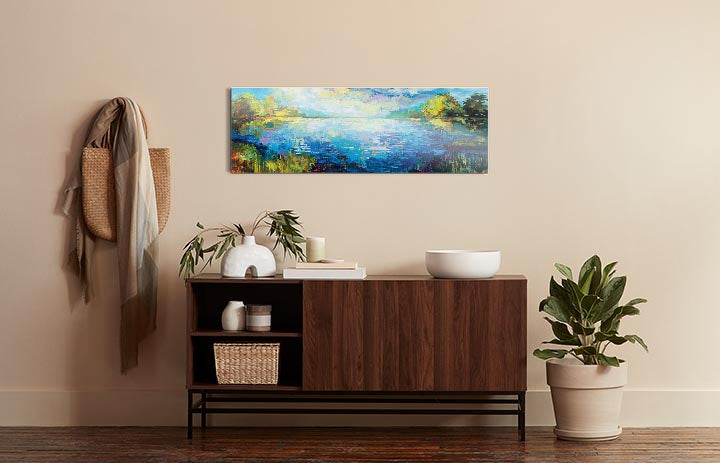 Panoramic Bliss  | 12x36 | Glass Plaque