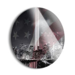 9/11 Memorial 5 (1-1)  | 24x24 Circle | Glass Plaque