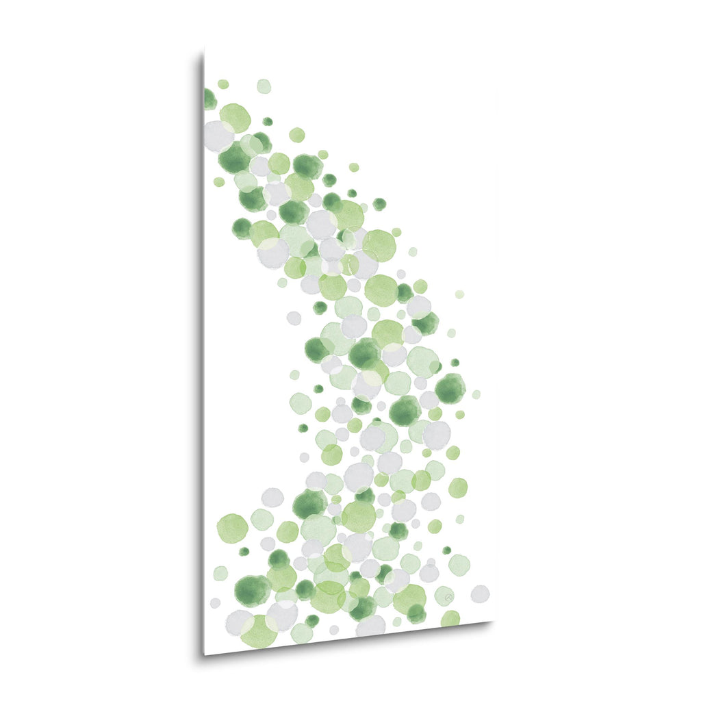 Dots Abstract I  | 18x36 | Glass Plaque