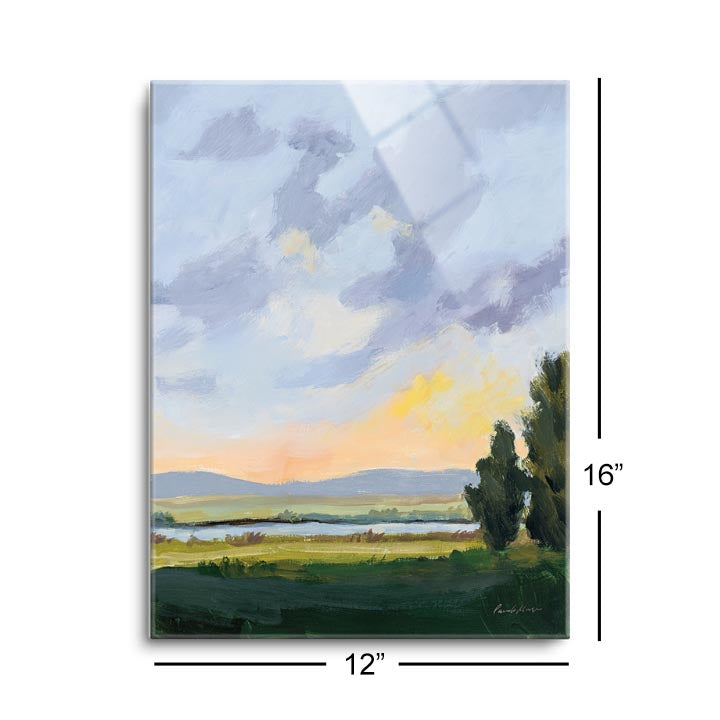 Evening Skies III  | 12x16 | Glass Plaque