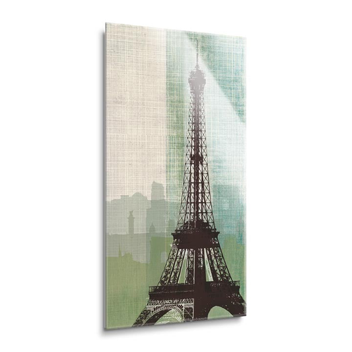 Eiffel Tower II  | 12x24 | Glass Plaque