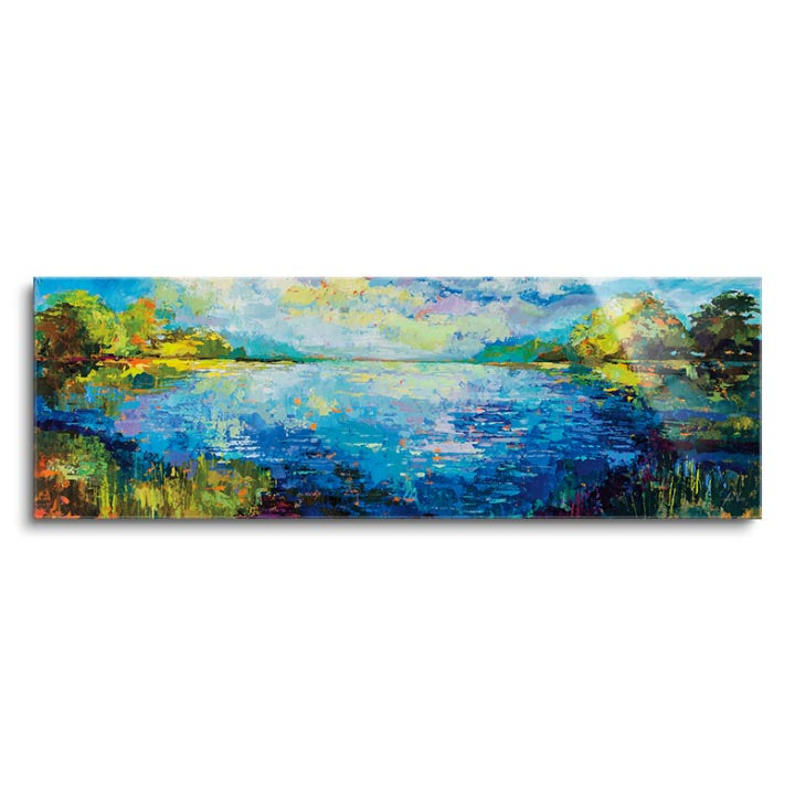 Panoramic Bliss  | 12x36 | Glass Plaque