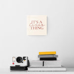 Modern Minimalist Texas It’s a Texas Thing | 8x8 | Glass Plaque