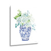 Chinoiserie Hydrangea II  | 12x16 | Glass Plaque