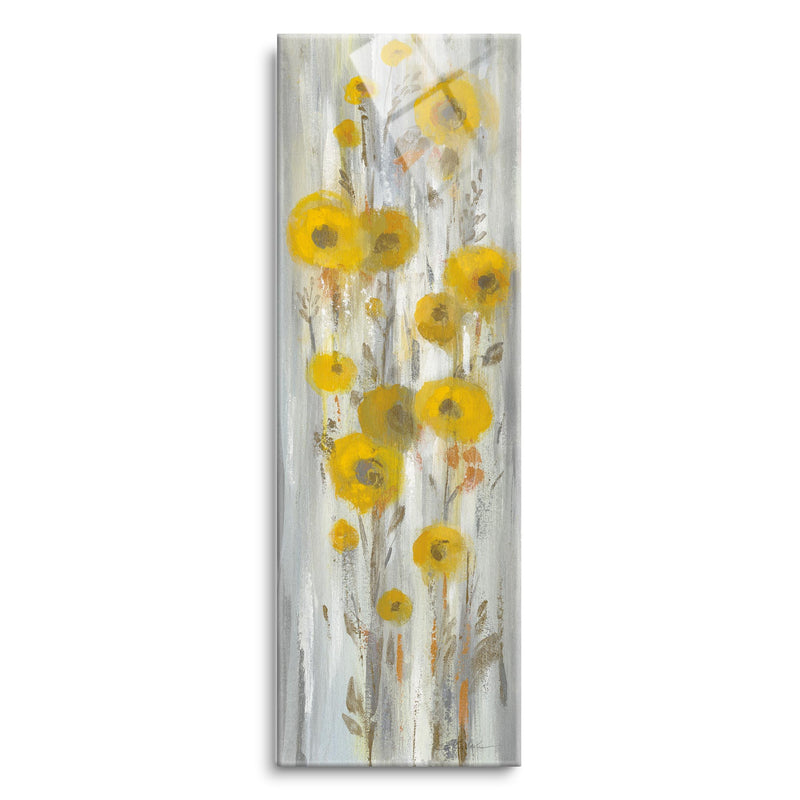 Roadside Flowers II | 8x24 | Glass Plaque