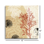 Coral Impressions II  | 12x12 | Glass Plaque
