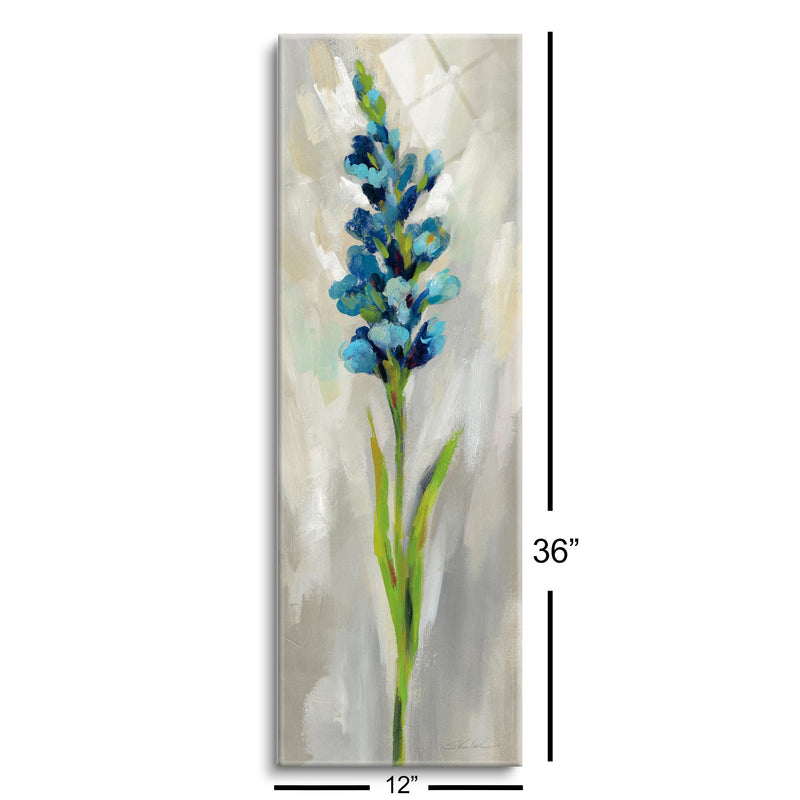 Single Stem Flower I | 12x36 | Glass Plaque