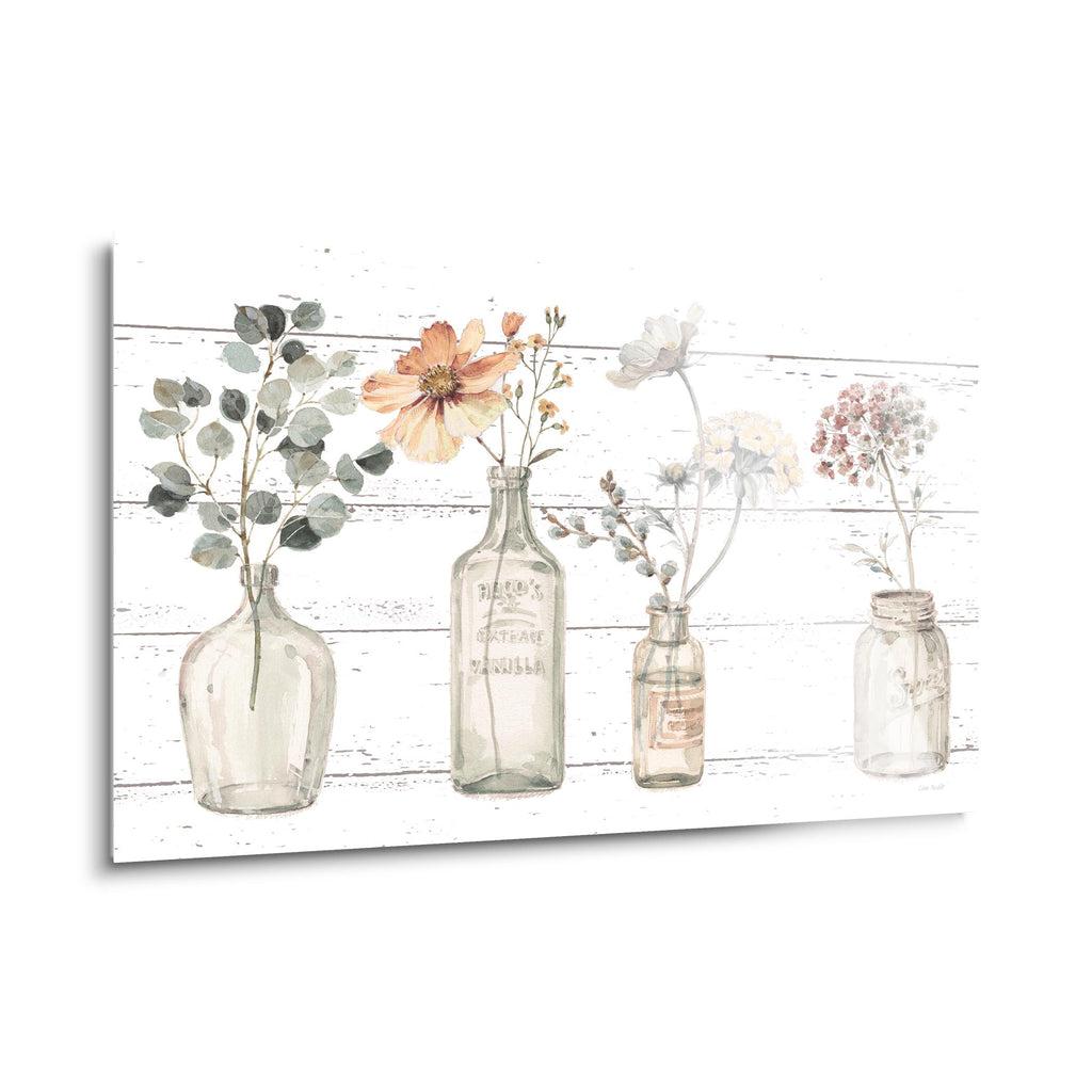 A Country Weekend VIII v2 Fall Flower | 24x36 | Glass Plaque