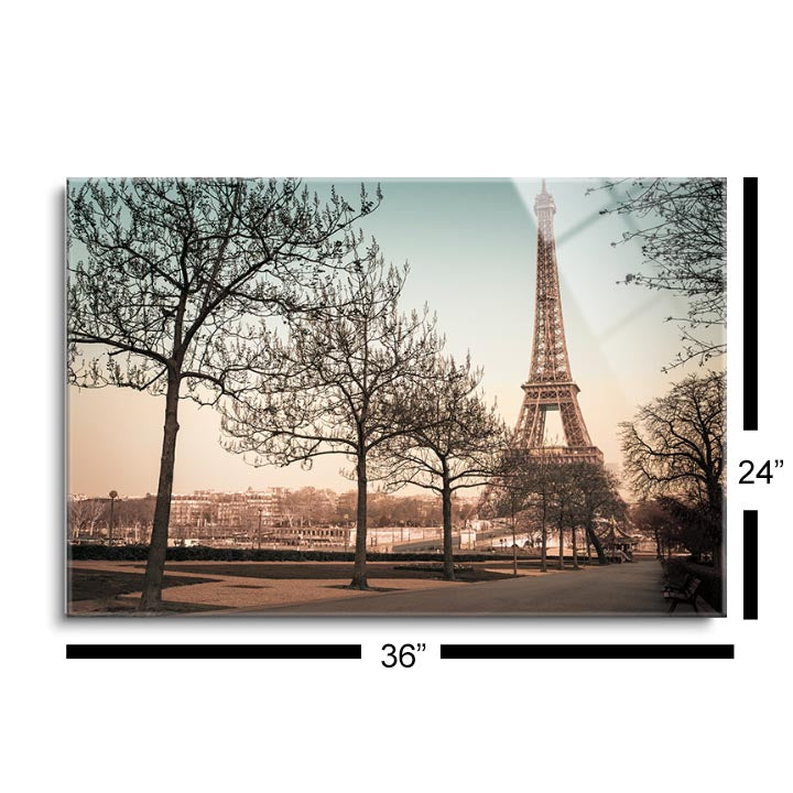 Remembering Paris  | 24x36 | Glass Plaque