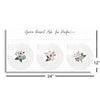 Habit Tracker |Flower Grace Doesn't Ask for Perfection 2 | 12x24 | Glass Plaque