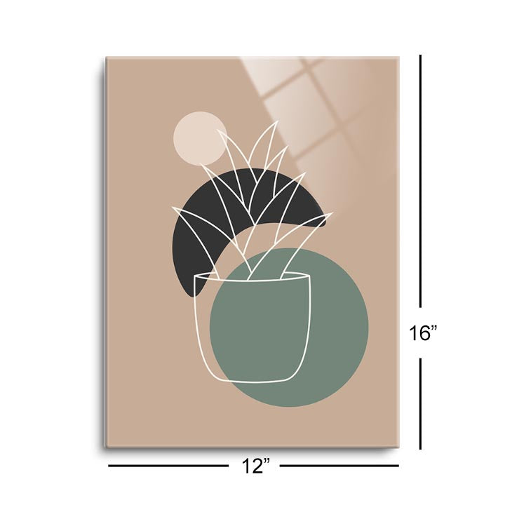 Succulent 5  | 12x16 | Glass Plaque
