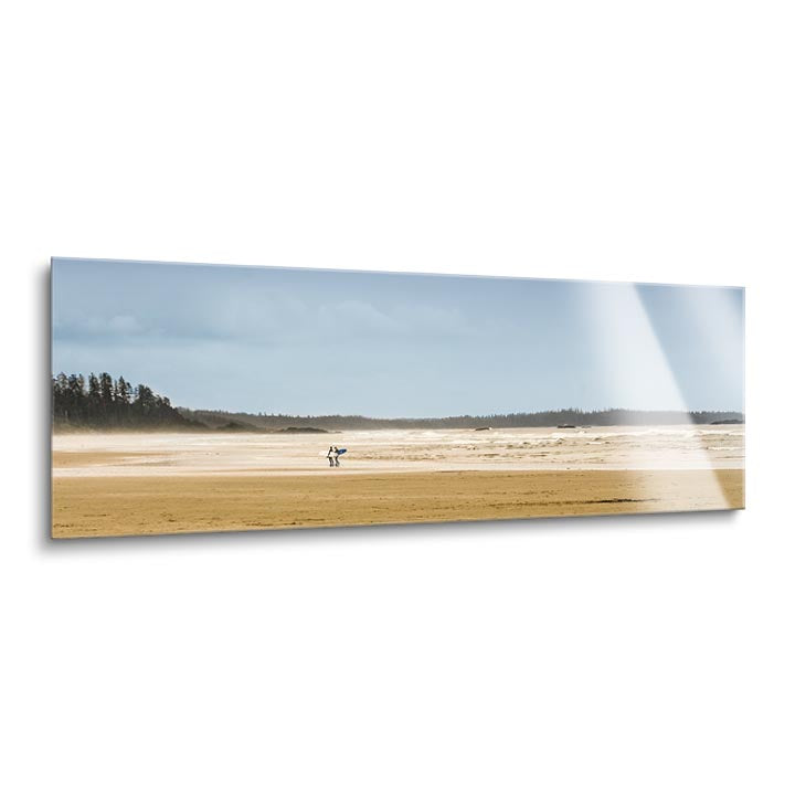 Surfers, Tofino, BC  | 12x36 | Glass Plaque