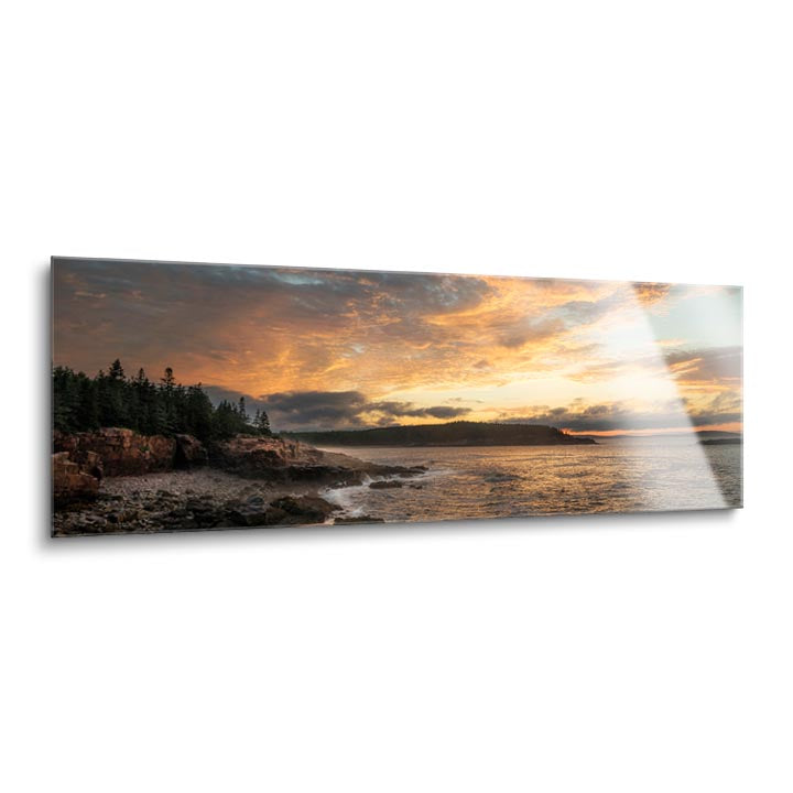Coastal Sunrise III  | 12x36 | Glass Plaque