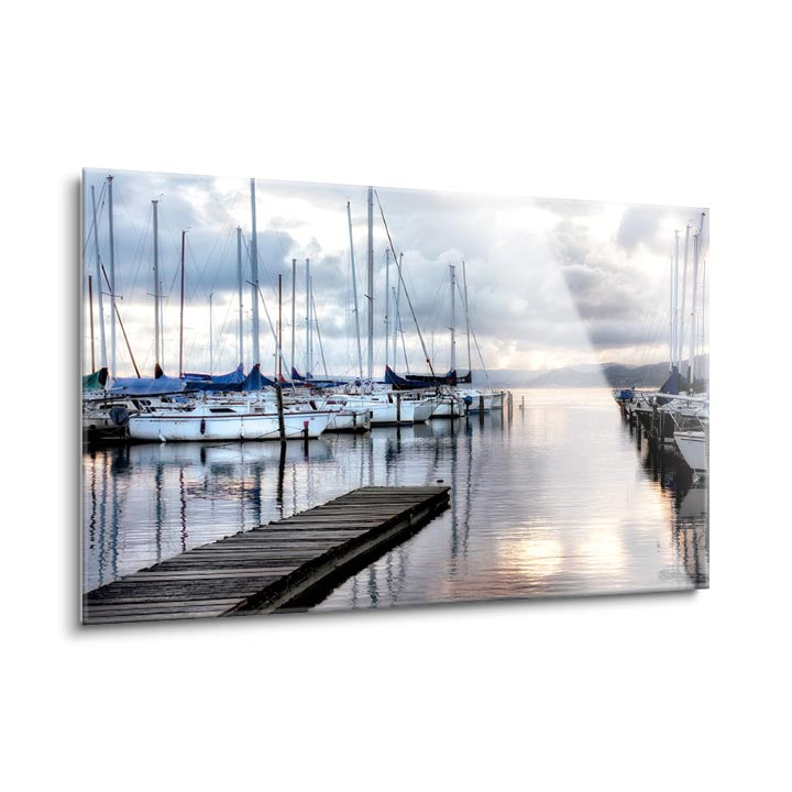 Walk on the Dock  | 24x36 | Glass Plaque