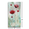 Splash Poppies I  | 12x24 | Glass Plaque