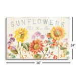 Floursack Autumn IX Sunflowers | 24x36 | Glass Plaque