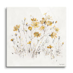 Wildflowers II Yellow | 24x24 | Glass Plaque