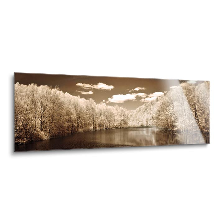 A Tranquil Journey  | 12x36 | Glass Plaque
