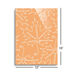 Fall Single Line Pattern 6  | 12x16 | Glass Plaque