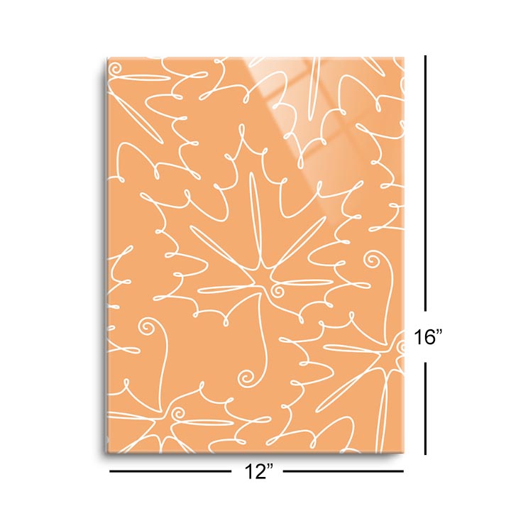 Fall Single Line Pattern 6  | 12x16 | Glass Plaque