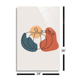 Fall Single Line Pumpkin 1  | 24x36 | Glass Plaque