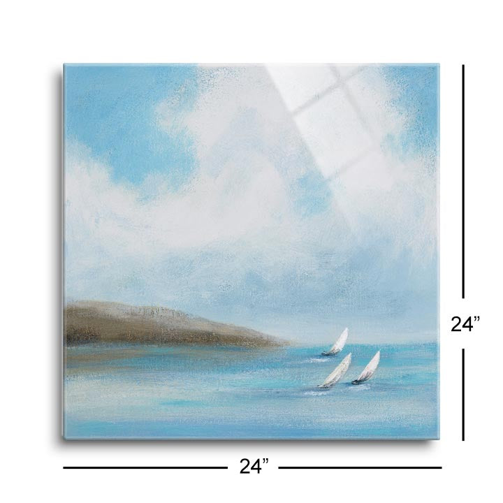 Sailing Day II  | 12x12 | Glass Plaque