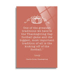 Thanksgiving Quote  | 24x36 | Glass Plaque