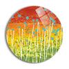 Spring View  | 24x24 Circle | Glass Plaque