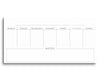 Minimalist Weekly Planner with Notes | 8x16 | Glass Plaque