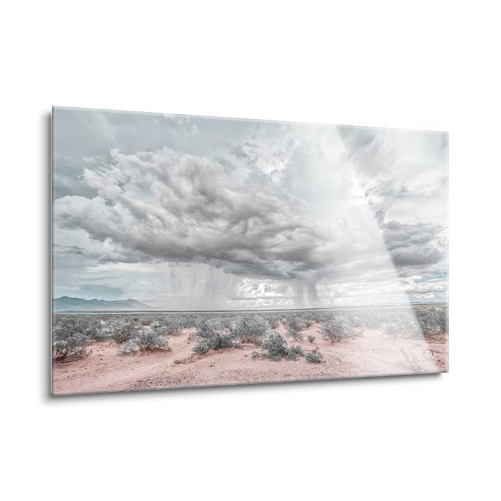 New Mexico Rain  | 24x36 | Glass Plaque