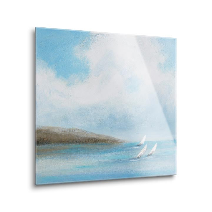 Sailing Day II  | 12x12 | Glass Plaque