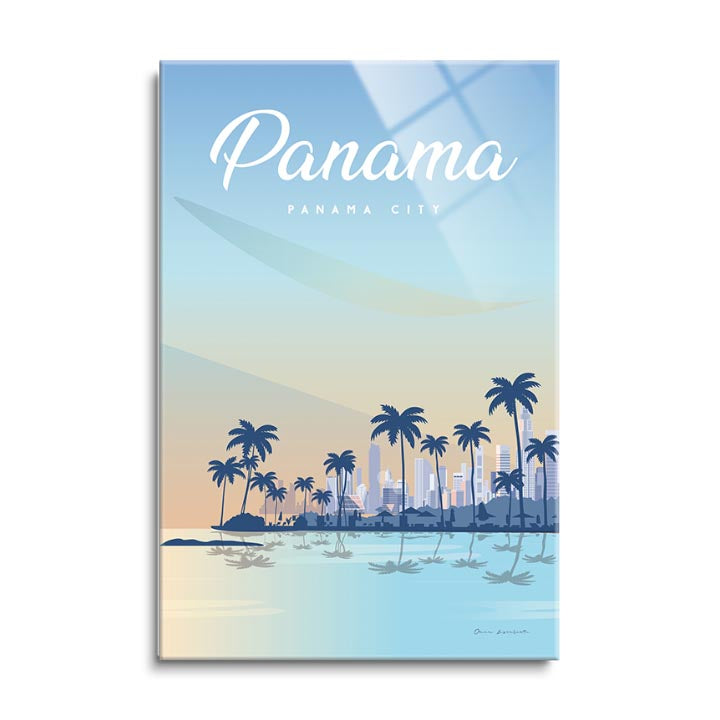 Panama  | 24x36 | Glass Plaque