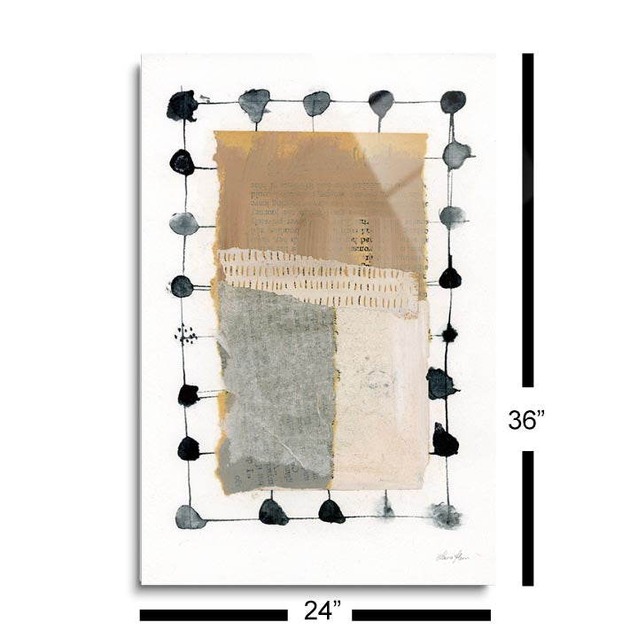 Neutral Collage II  | 24x36 | Glass Plaque
