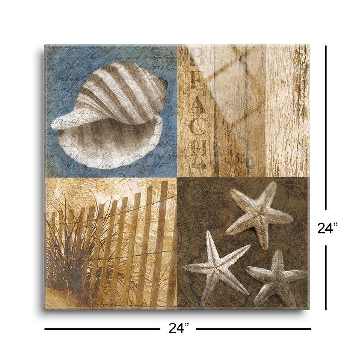 Seaside Memories II  | 12x12 | Glass Plaque