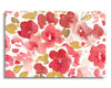 Floral Flow I Red Gold | 24x36 | Glass Plaque