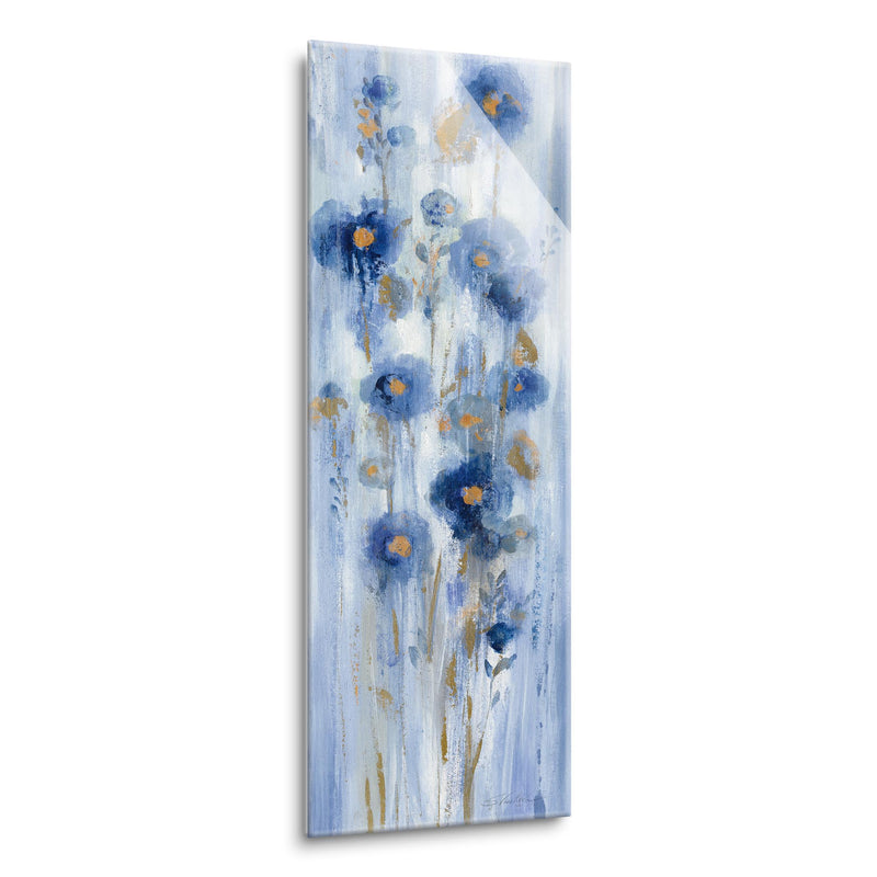 Seaside Flowers I | 8x24 | Glass Plaque
