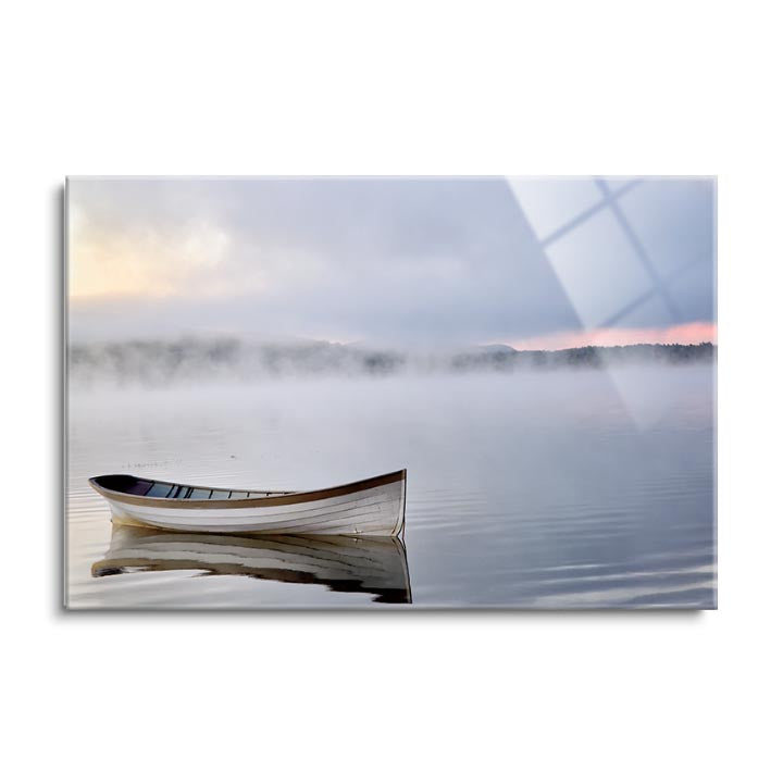 Tranquil Lake  | 24x36 | Glass Plaque